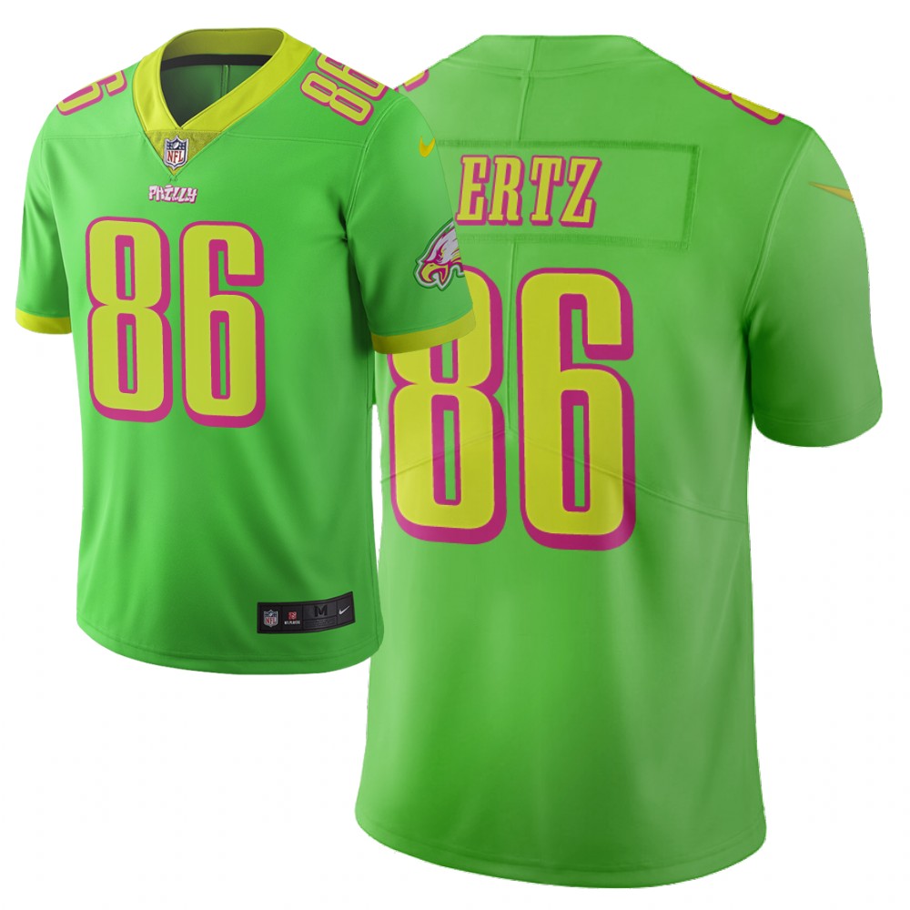 Men Nike NFL Philadelphia Eagles #86 zach ertz Limited city edition green jersey->philadelphia eagles->NFL Jersey